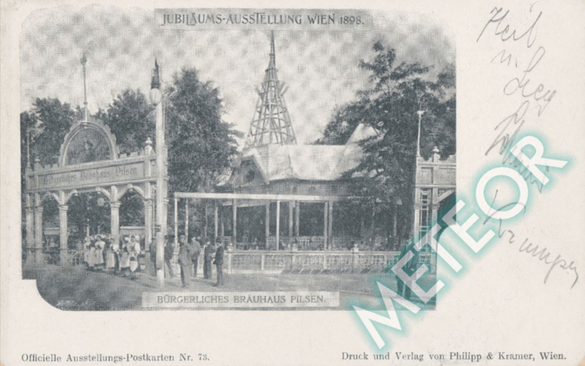 1897 - Wien Prater, Buergerliches Brauhaus Pilsen - Verlag Philipp & Kramer, Wien - Nr. 73
