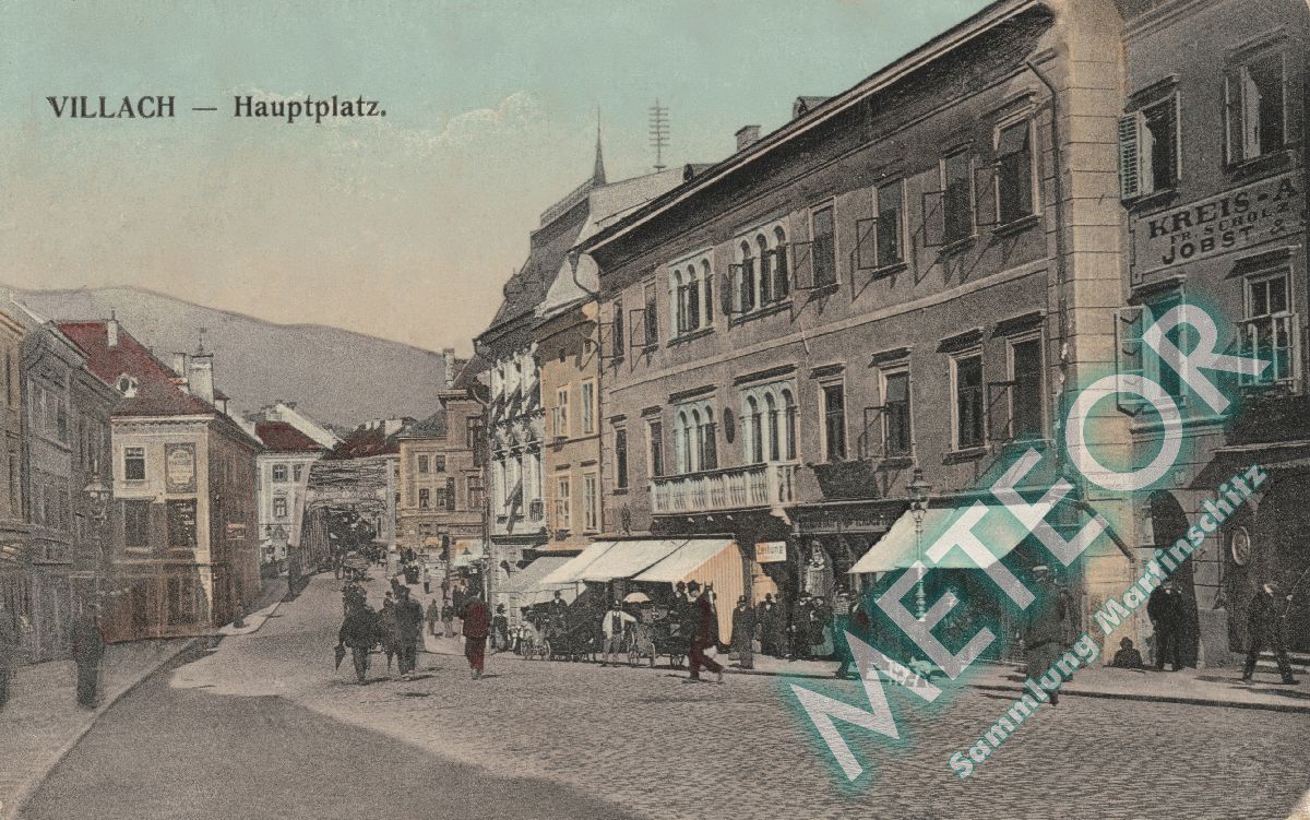 1908 - Hauptplatz Verlagsanstalt Bogensberger Villach