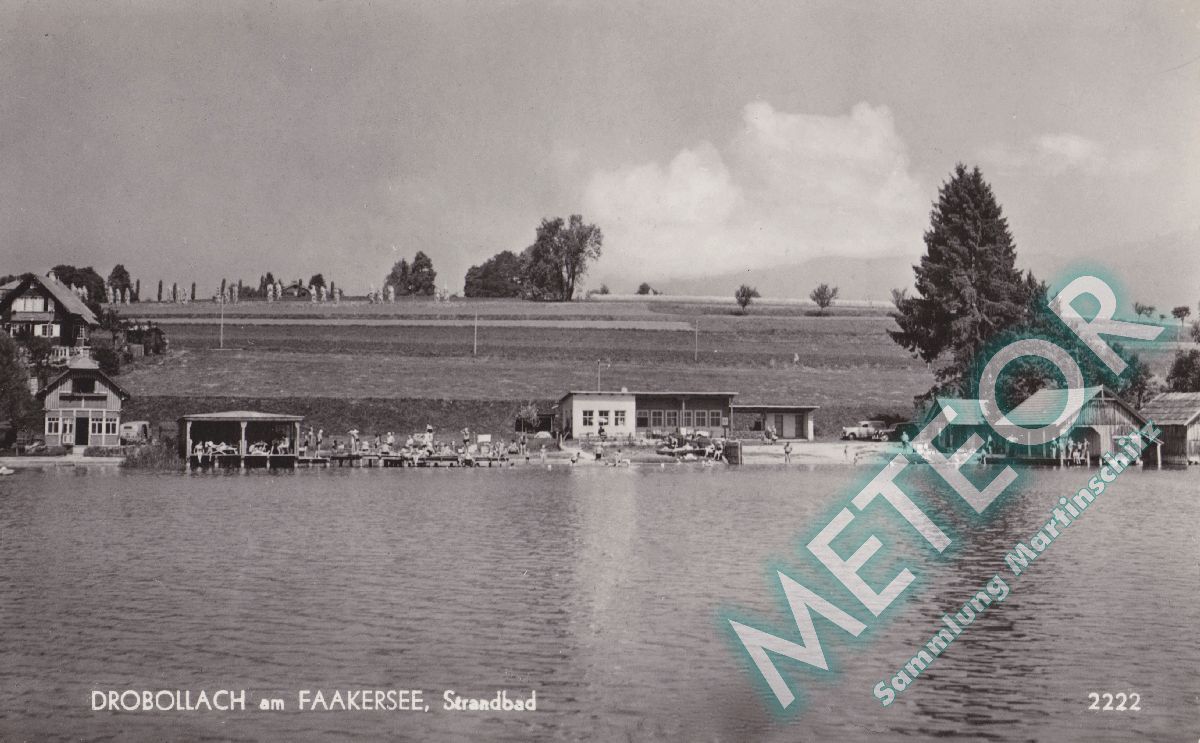 1957 - Drobollach, Strandbad Bernold und Gemeindestrand - Verlag oesterreichischer Heimatbilder, Wien III- Nr 2222